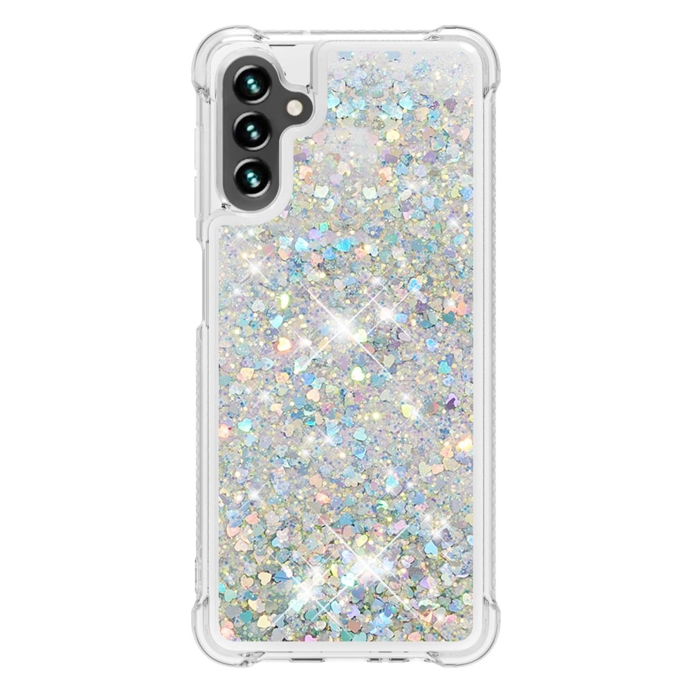 Coque Glitter Powder TPU Samsung Galaxy A54, argent