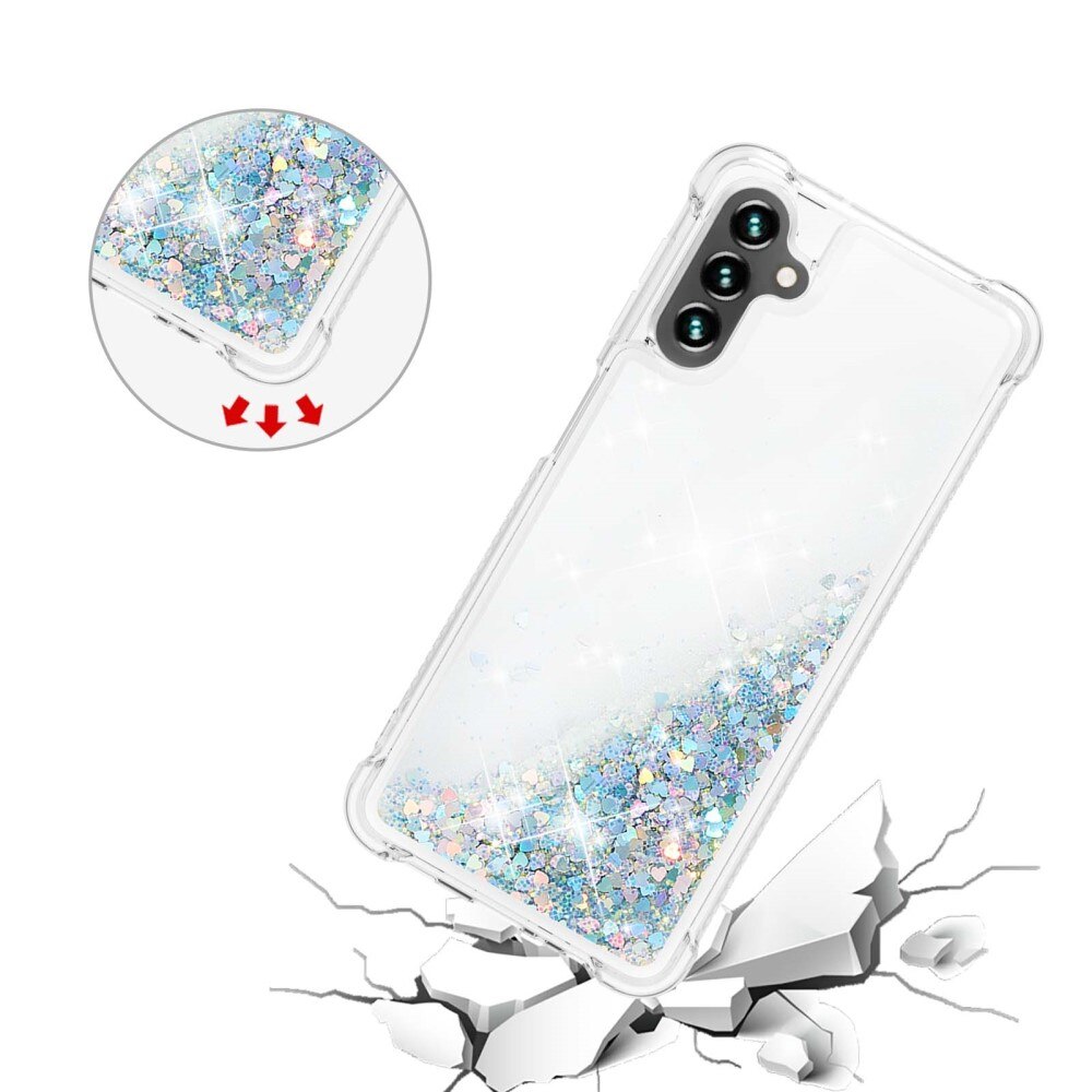 Coque Glitter Powder TPU Samsung Galaxy A54, argent