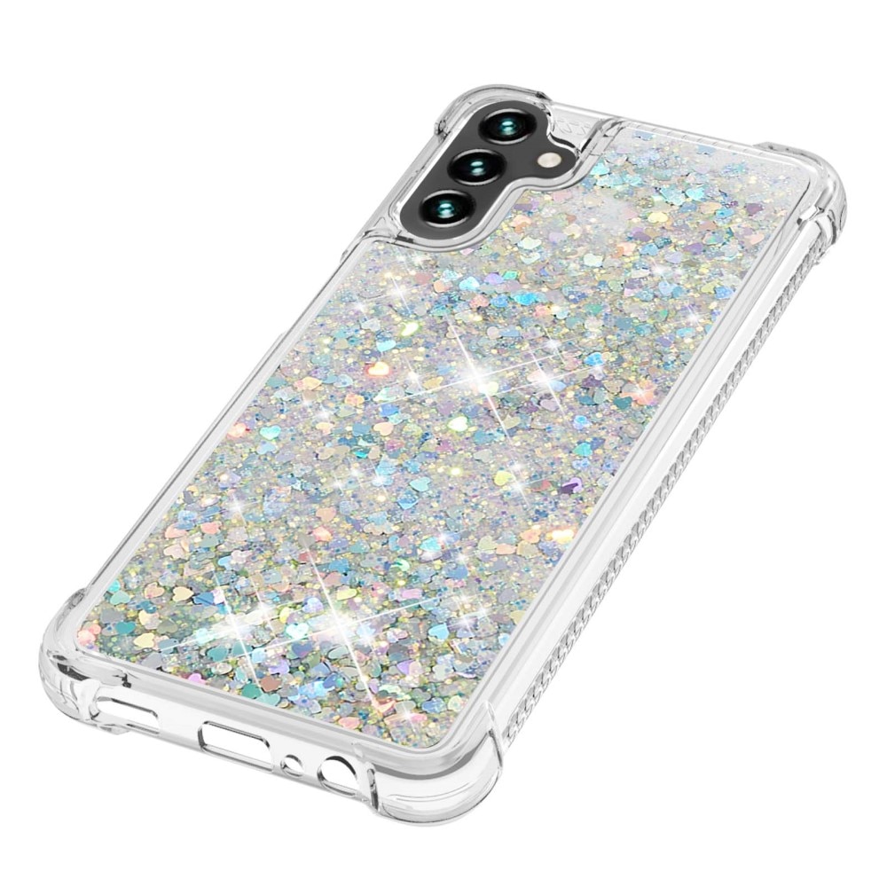 Coque Glitter Powder TPU Samsung Galaxy A54, argent