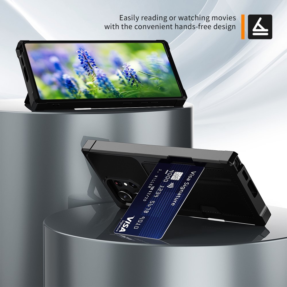 Coque Tough Card Case Samsung Galaxy S23 Ultra, noir