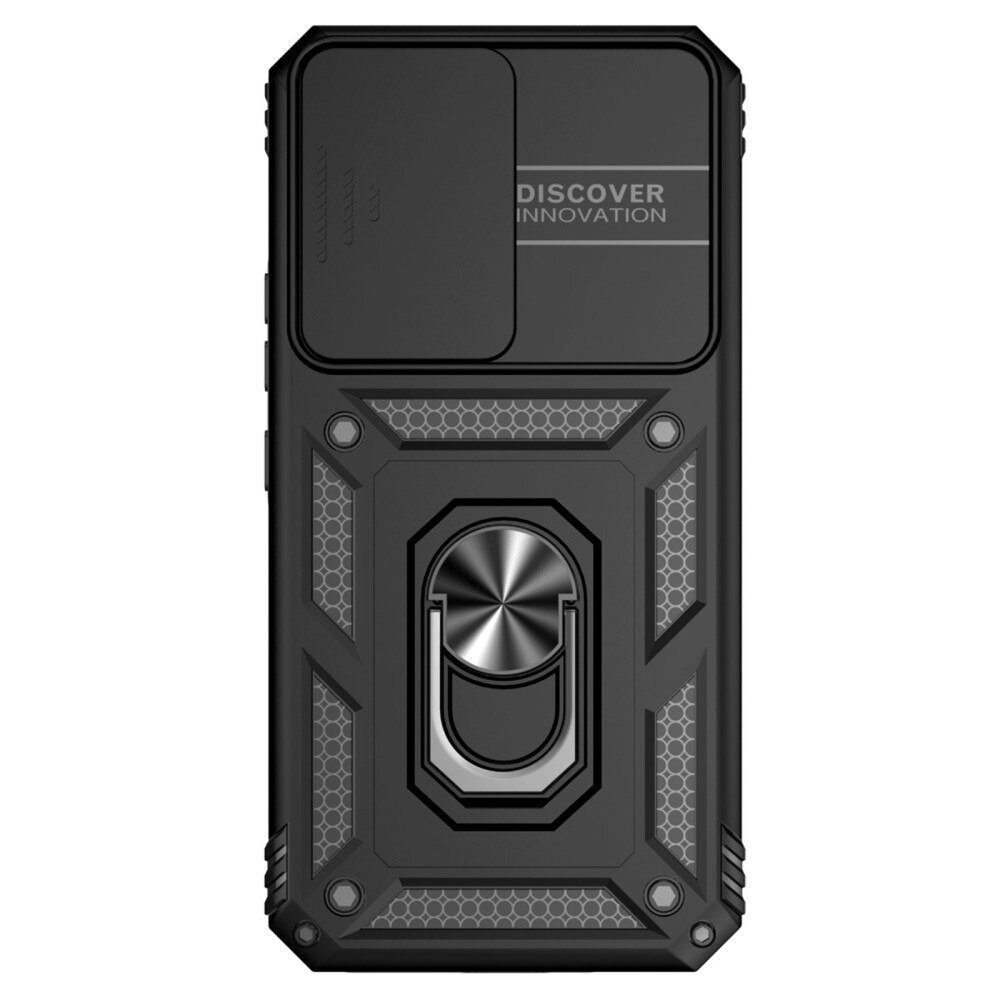 Coque Hybride Ring avec Protège Caméra Samsung Galaxy A54, Noir
