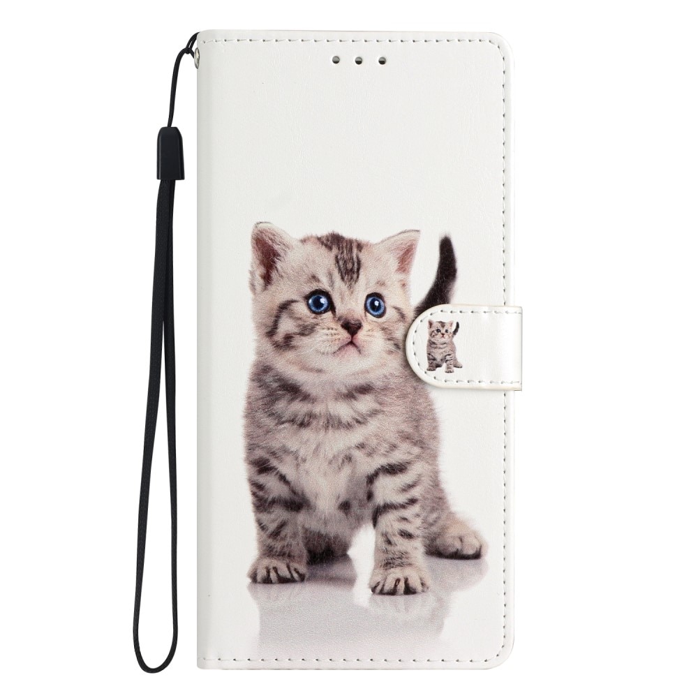 Coque portefeuille Samsung Galaxy A54, chaton