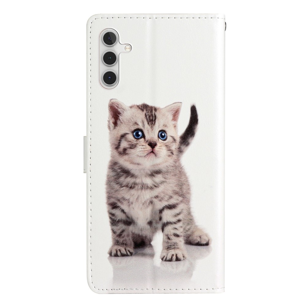 Coque portefeuille Samsung Galaxy A54, chaton