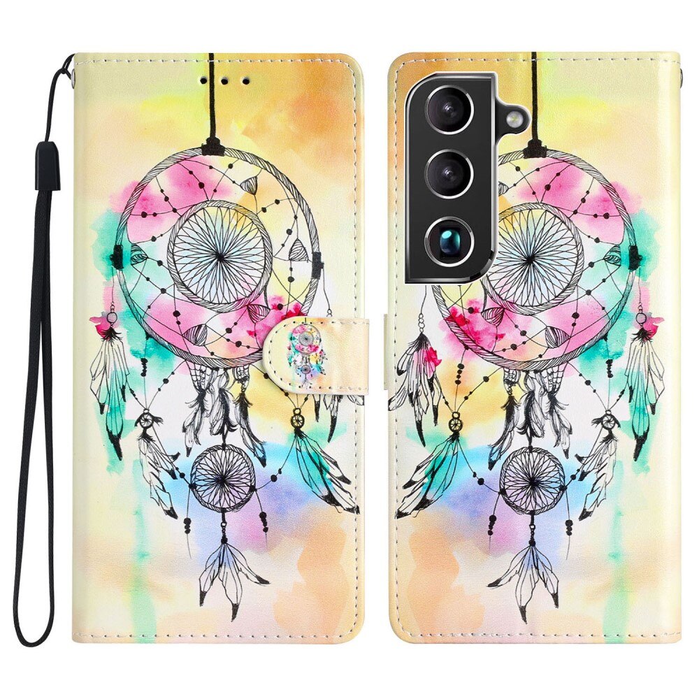 Coque portefeuille Samsung Galaxy S22, attrapeur de rêves