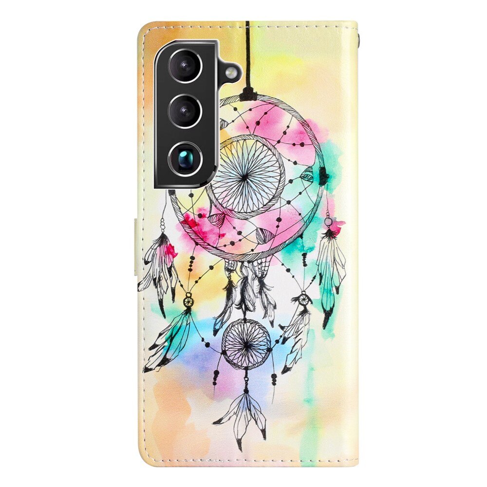 Coque portefeuille Samsung Galaxy S22, attrapeur de rêves