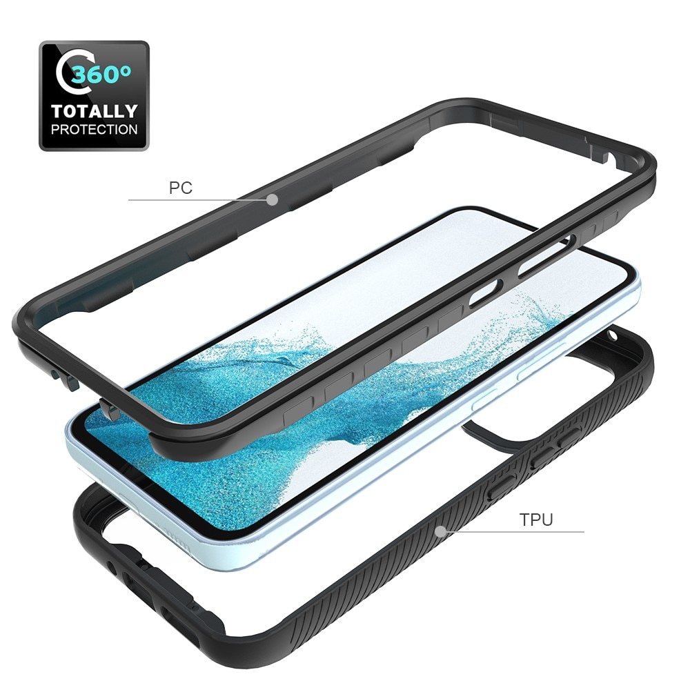 Coque de couverture complète Samsung Galaxy A54, Noir
