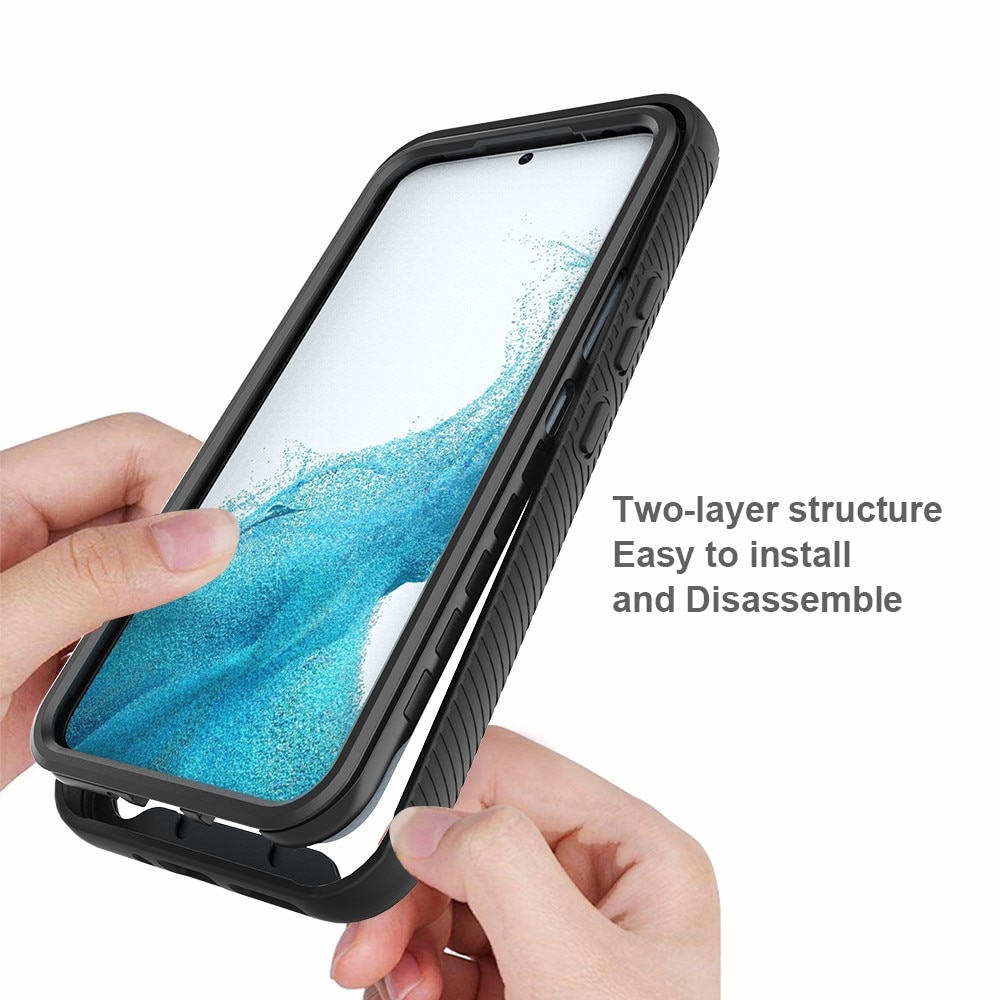 Coque de couverture complète Samsung Galaxy A54, Noir