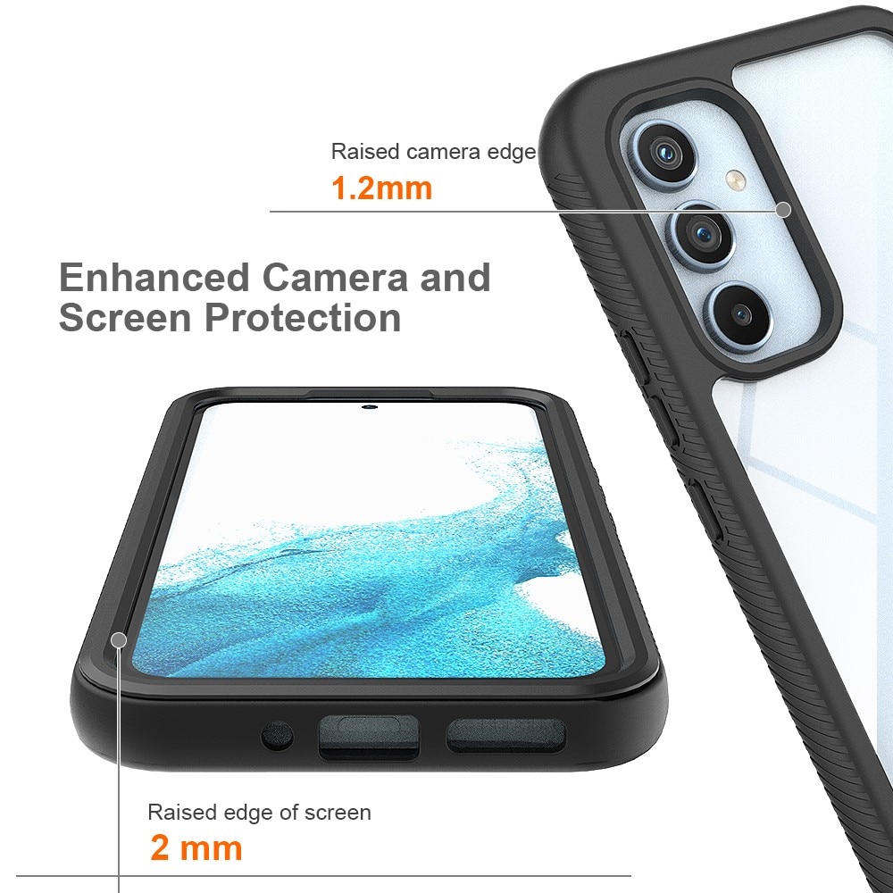 Coque de couverture complète Samsung Galaxy A54, Noir
