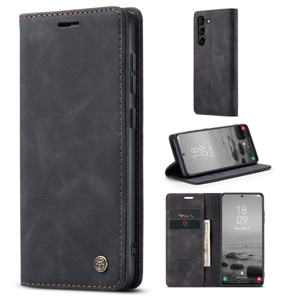 Étui portefeuille mince Samsung Galaxy S23, Noir