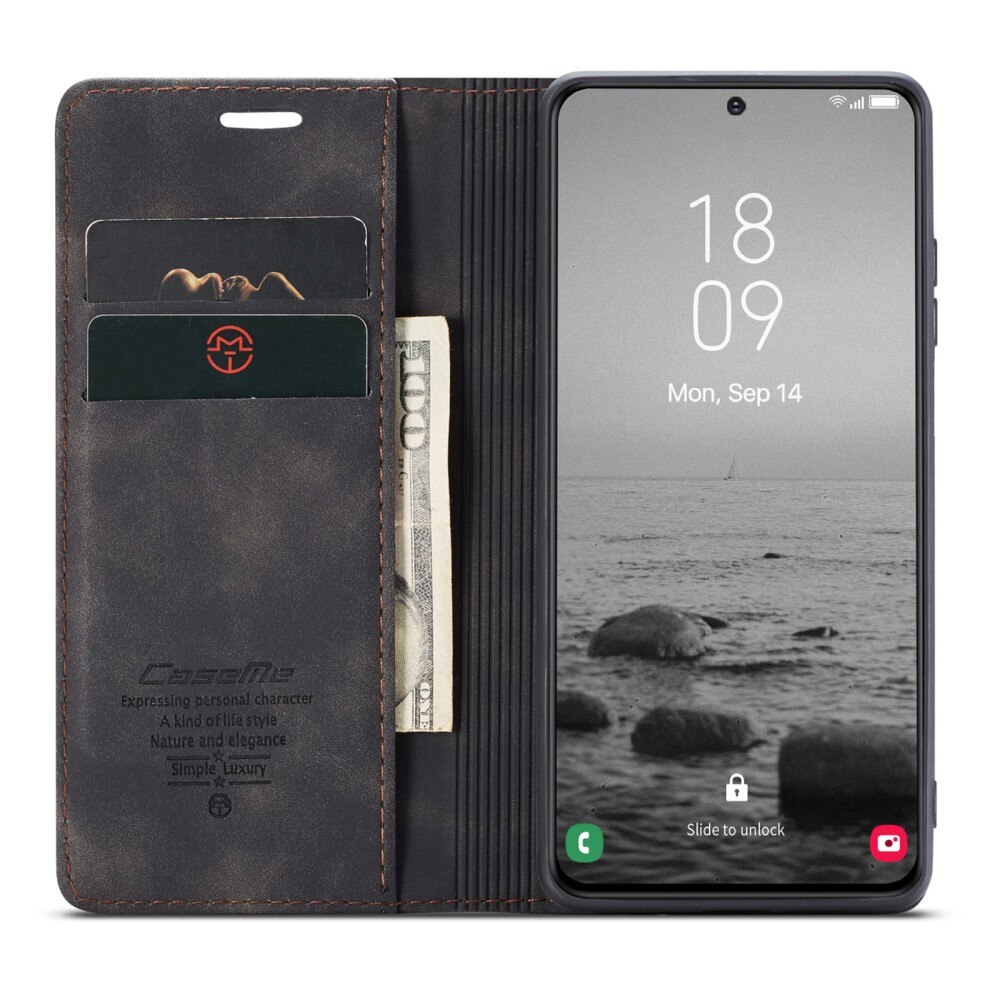 Étui portefeuille mince Samsung Galaxy S23, Noir