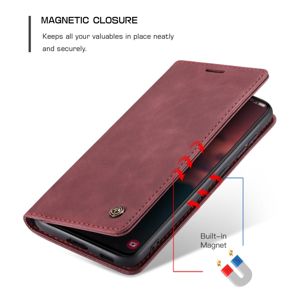 Étui portefeuille mince Samsung Galaxy S23, Rouge