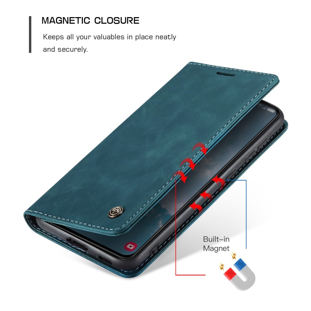 Étui portefeuille mince Samsung Galaxy S23, Bleu