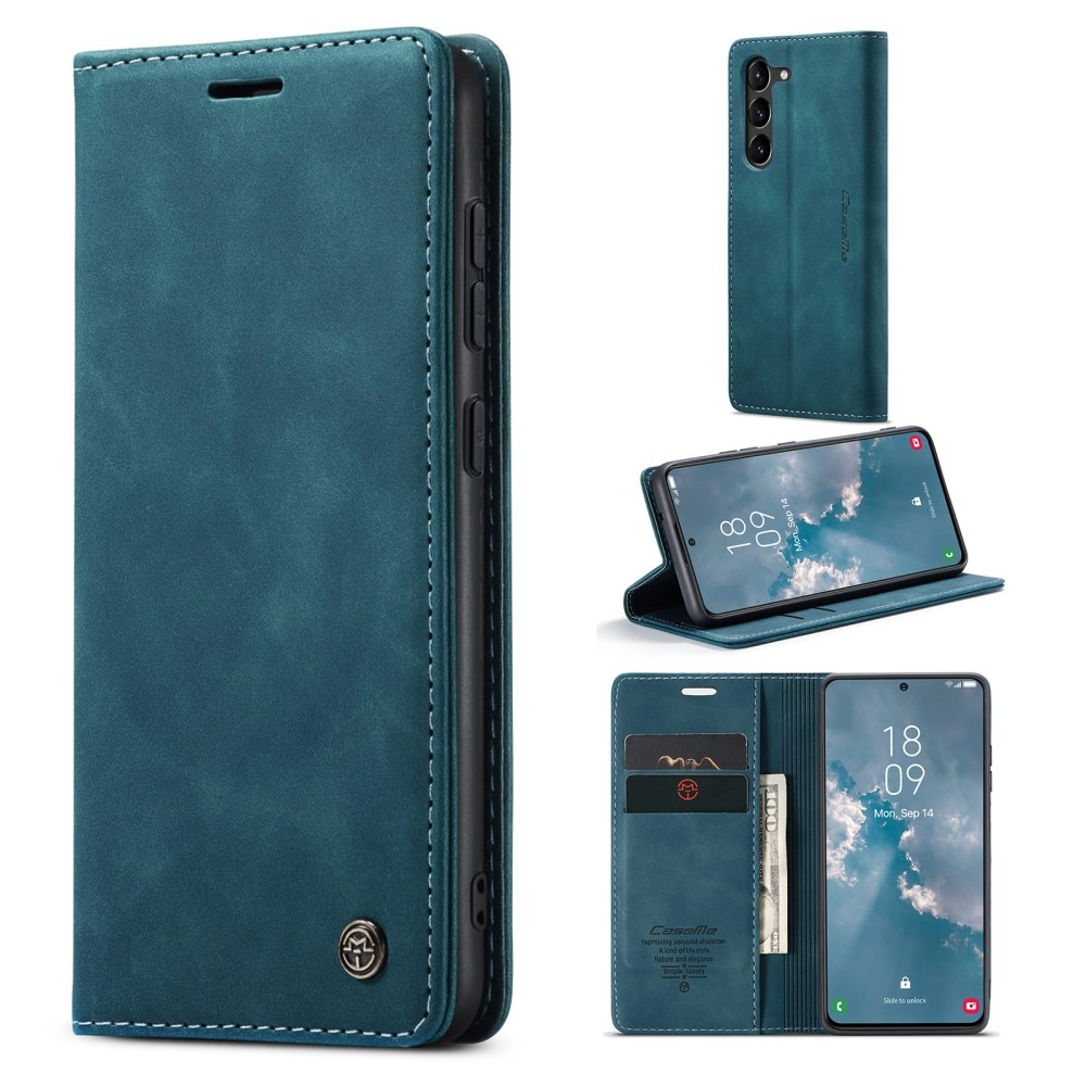 Étui portefeuille mince Samsung Galaxy S23, Bleu