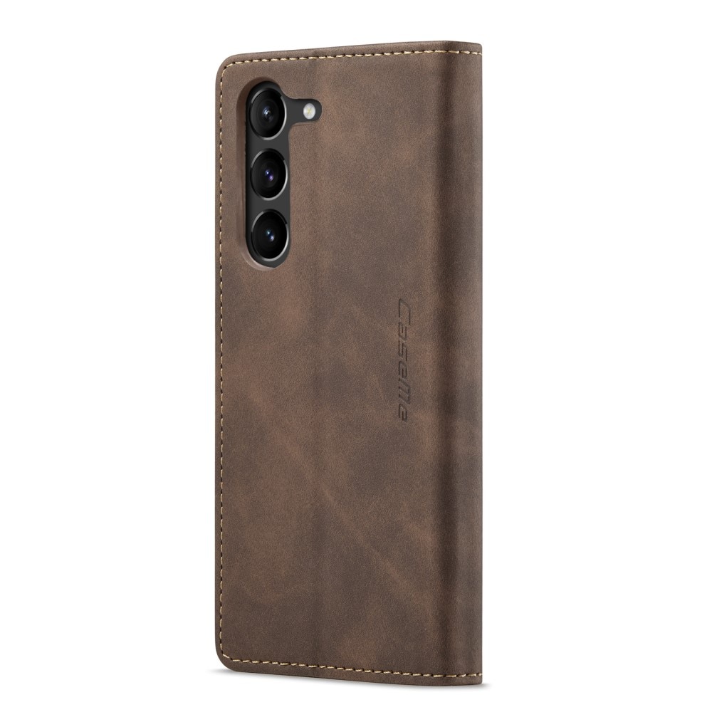 Étui portefeuille mince Samsung Galaxy S23, Marron