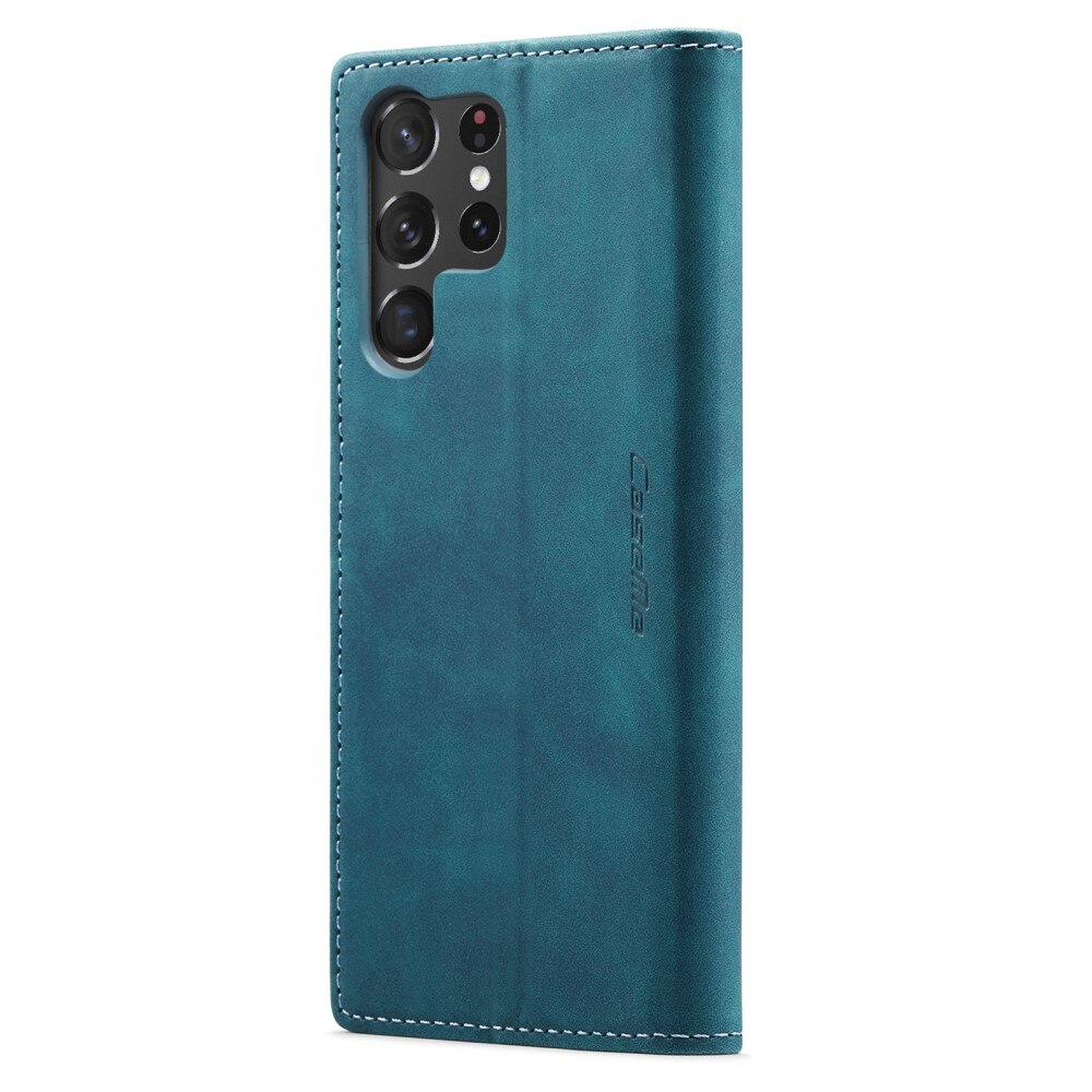 Étui portefeuille mince Samsung Galaxy S23 Ultra, Bleu