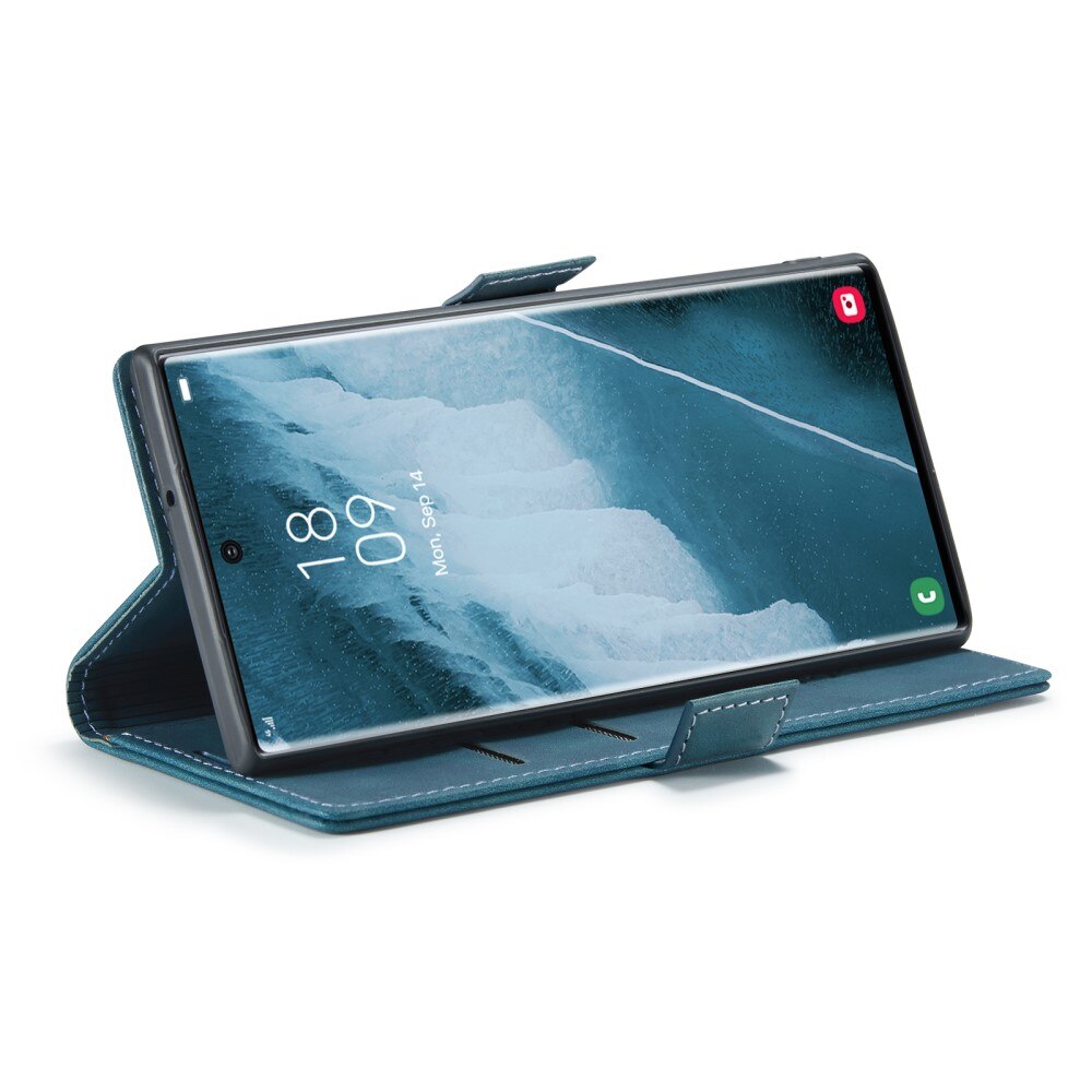 Étui portefeuille mince Samsung Galaxy S23 Ultra, Bleu