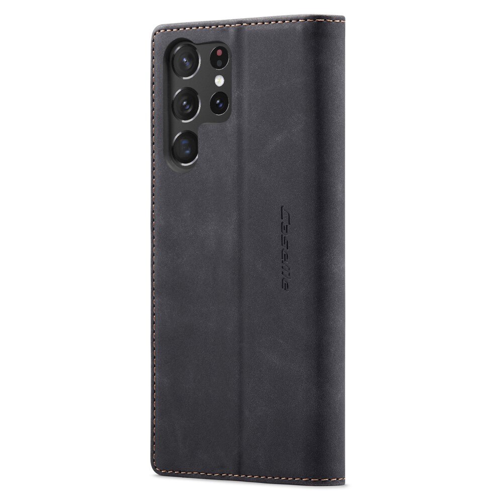 Étui portefeuille mince Samsung Galaxy S23 Ultra, Noir