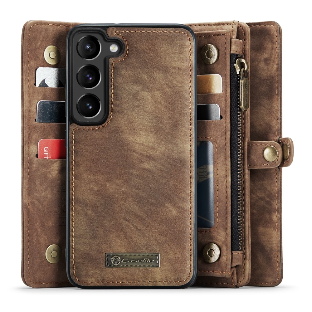 Étui portefeuille multi-cartes Samsung Galaxy S23, Marron
