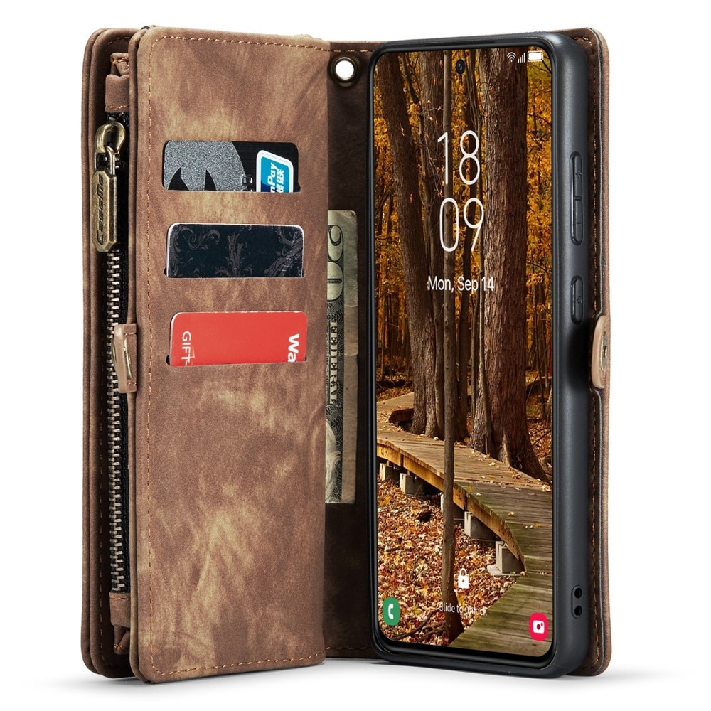 Étui portefeuille multi-cartes Samsung Galaxy S23, Marron