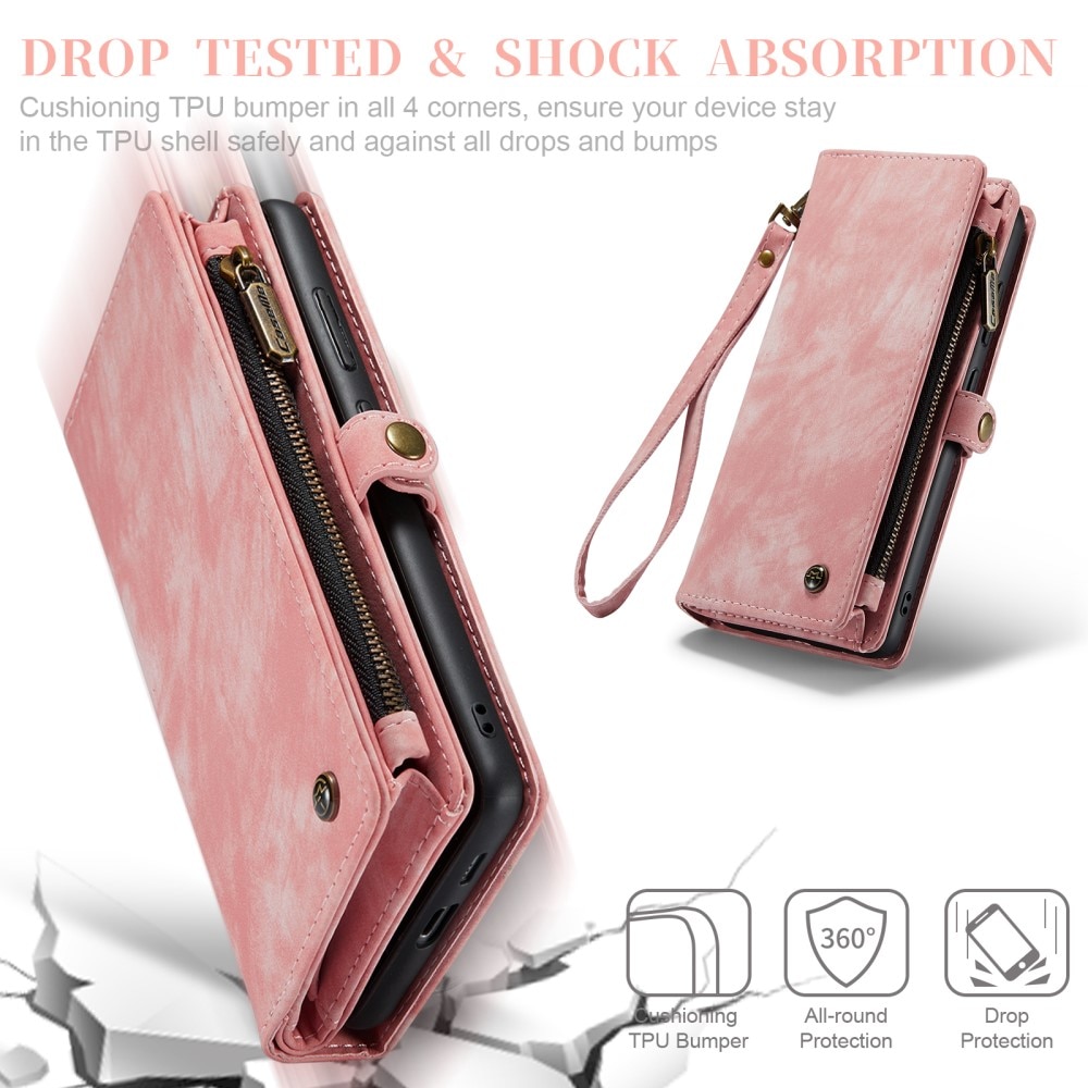 Étui portefeuille multi-cartes Samsung Galaxy S23, Rose