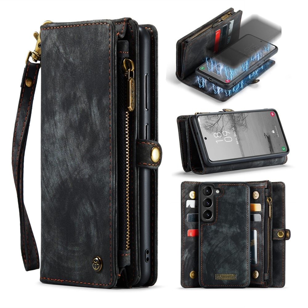 Étui portefeuille multi-cartes Samsung Galaxy S23 Plus, Gris