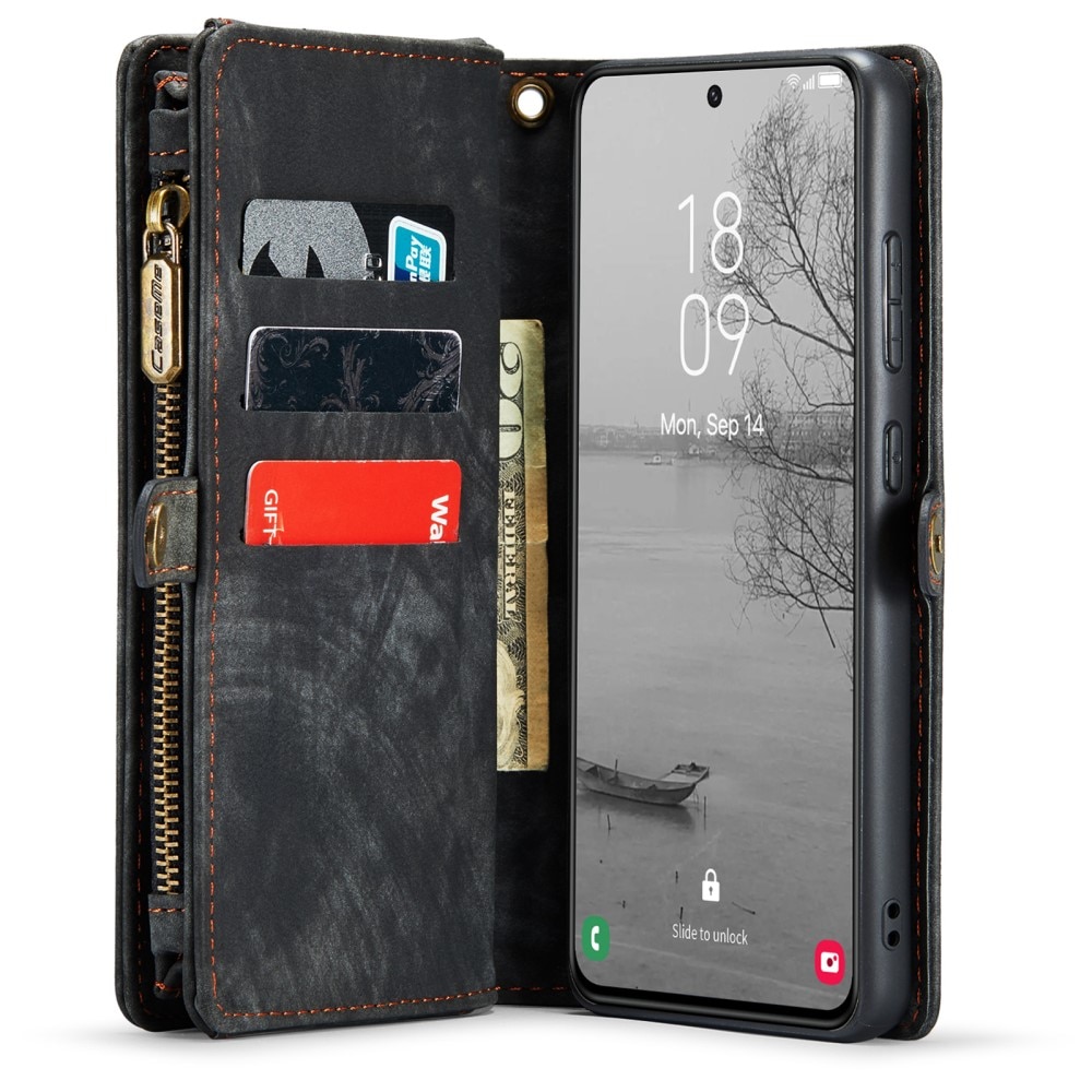 Étui portefeuille multi-cartes Samsung Galaxy S23 Plus, gris