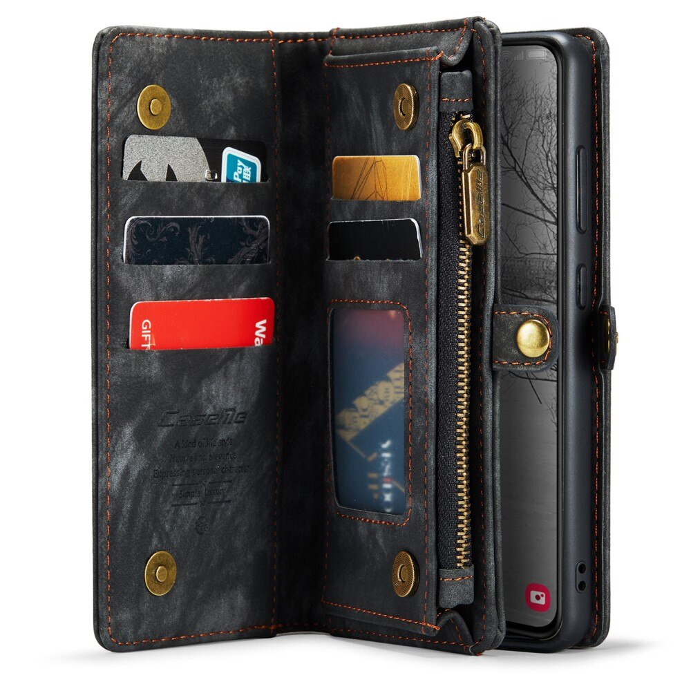 Étui portefeuille multi-cartes Samsung Galaxy S23 Plus, Gris