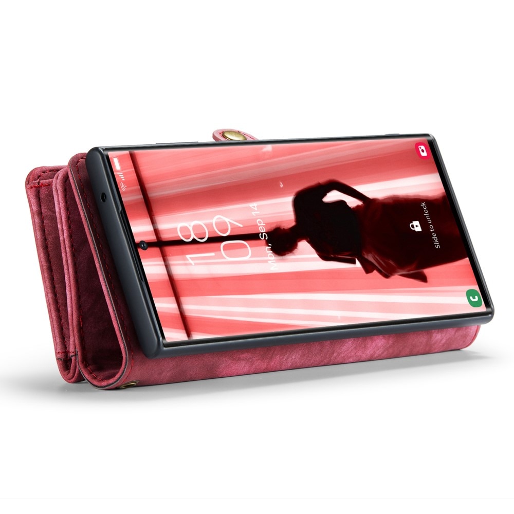 Étui portefeuille multi-cartes Samsung Galaxy S23 Ultra, Rouge
