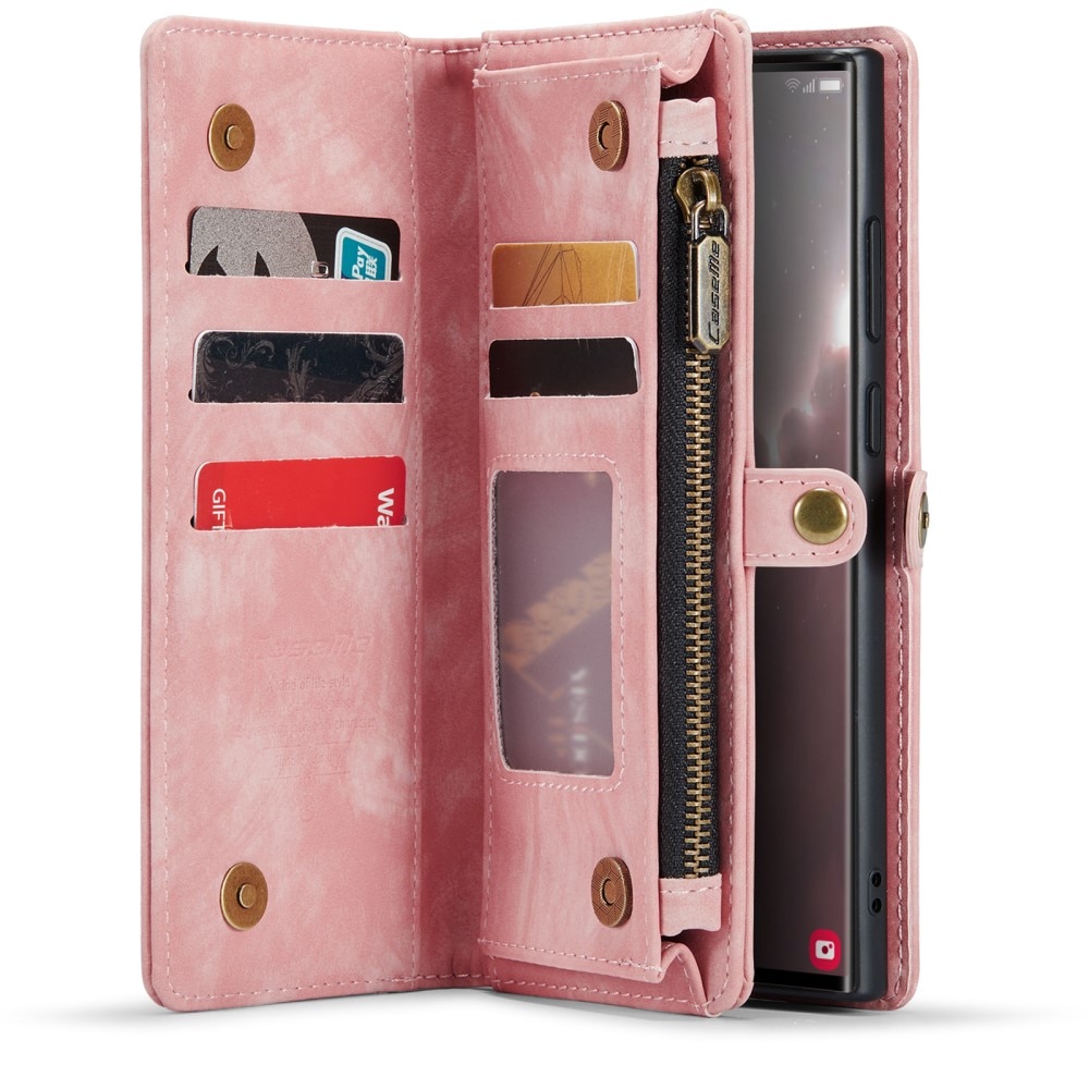 Étui portefeuille multi-cartes Samsung Galaxy S23 Ultra, Rose