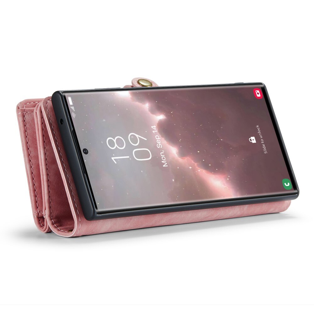 Étui portefeuille multi-cartes Samsung Galaxy S23 Ultra, Rose