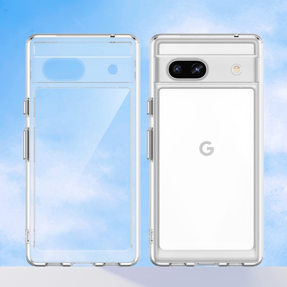 Coque hybride Crystal Hybrid pour Google Pixel 7a, transparent