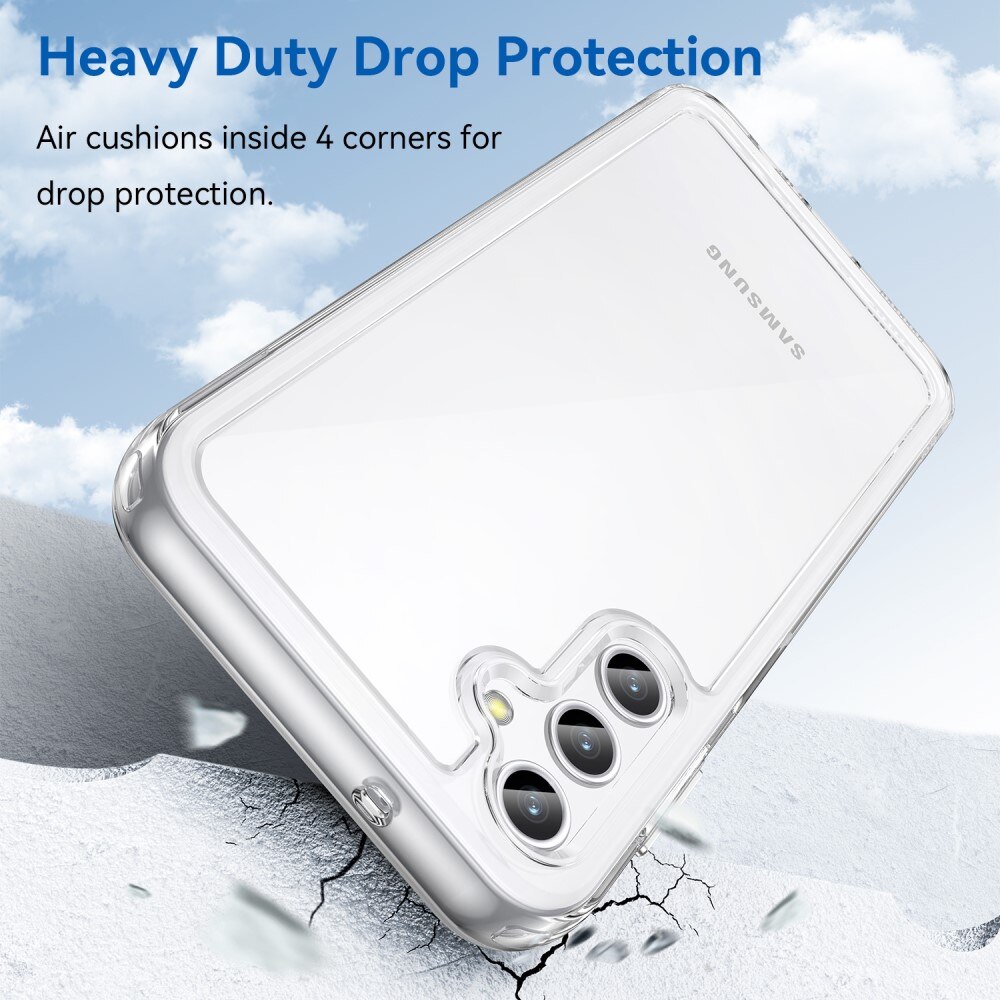 Coque hybride pour Samsung Galaxy A14, transparent