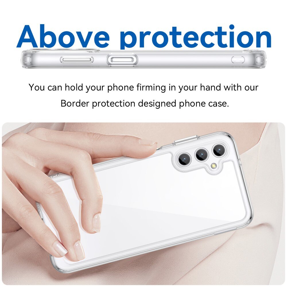Coque hybride pour Samsung Galaxy A14, transparent