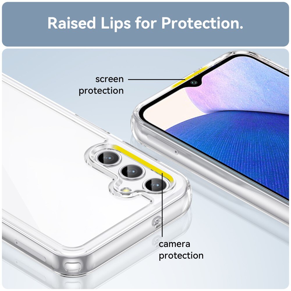 Coque hybride pour Samsung Galaxy A14, transparent