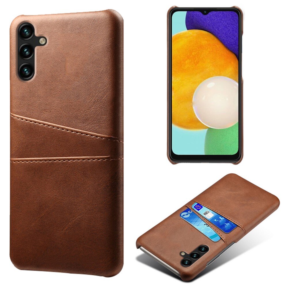 Coque Card Slots Samsung Galaxy A54, marron