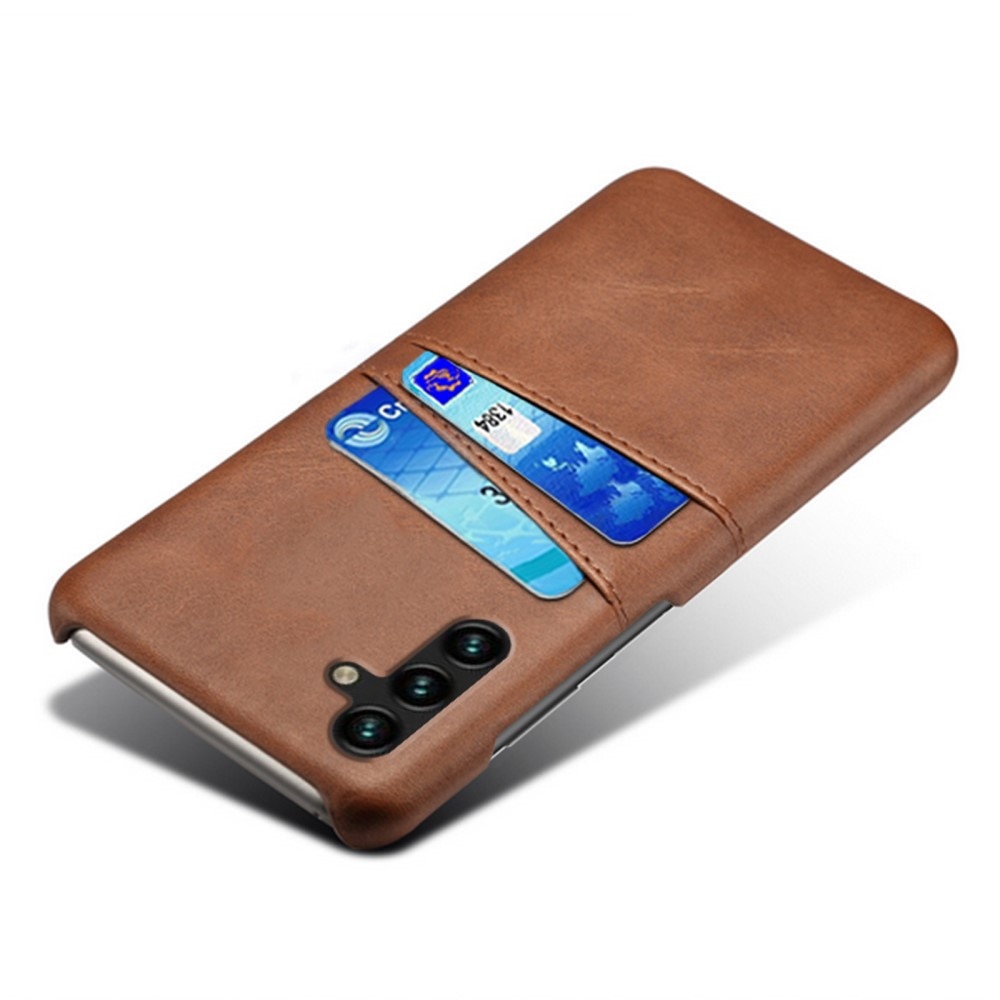 Coque Card Slots Samsung Galaxy A54, marron