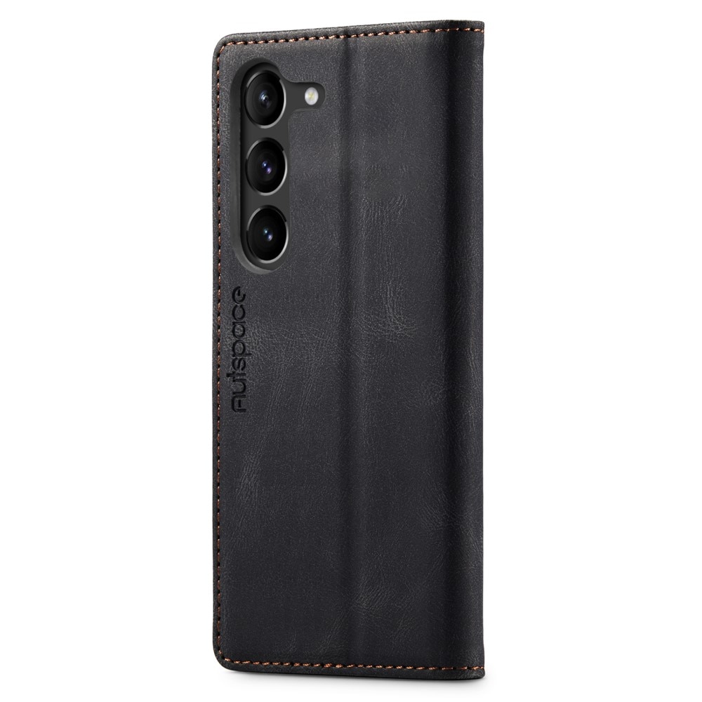 Étui-portefeuille anti-RFID pour Samsung Galaxy S23, noir