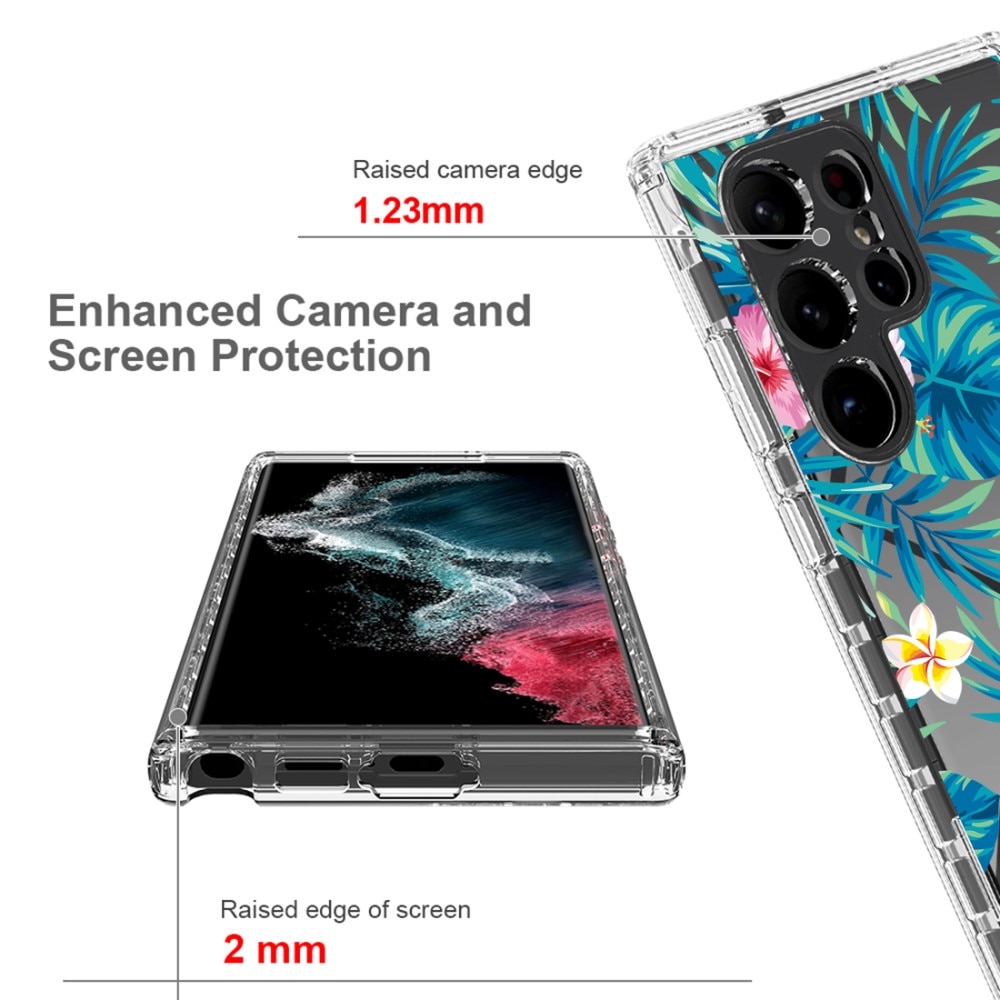 Coque de couverture complète Samsung Galaxy S23 Ultra, jungle