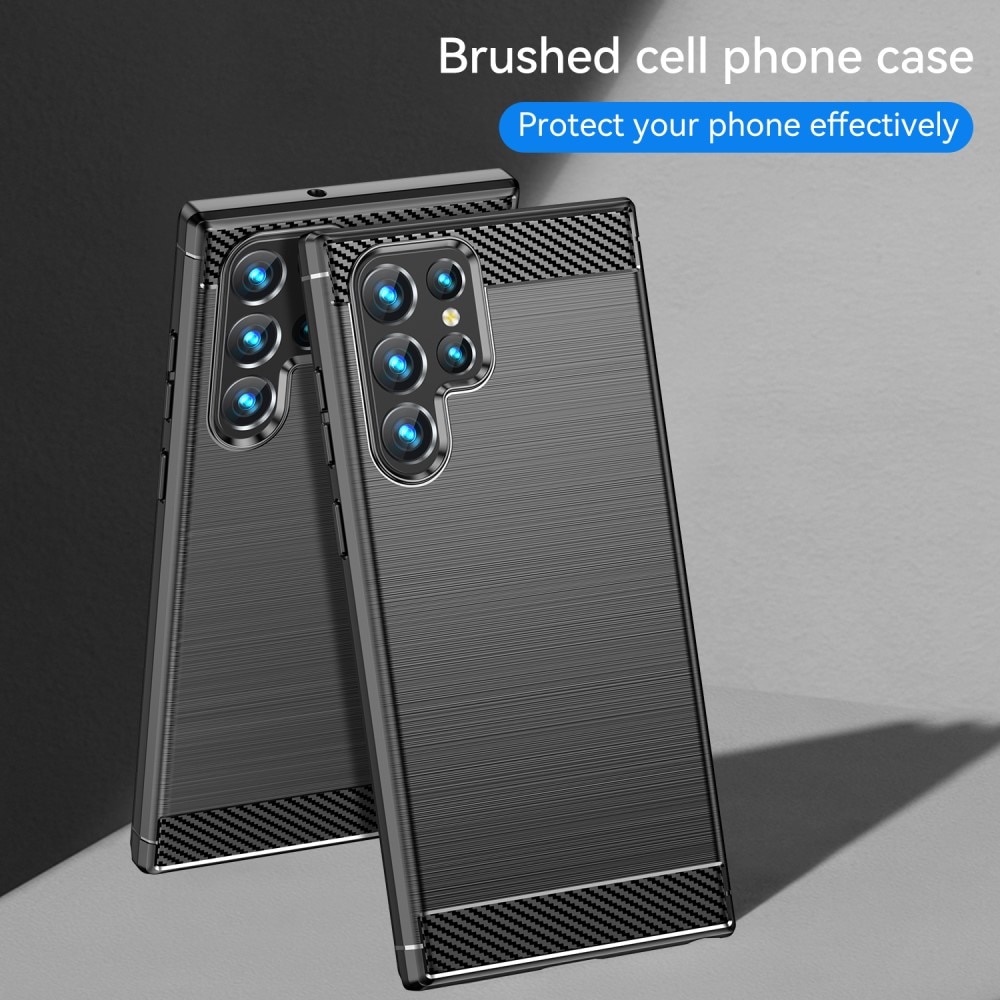 Coque TPU Brushed Samsung Galaxy S23 Ultra Black