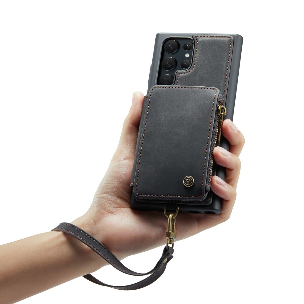 Coque avec plusieurs fentes Samsung Galaxy S23 Ultra, noir
