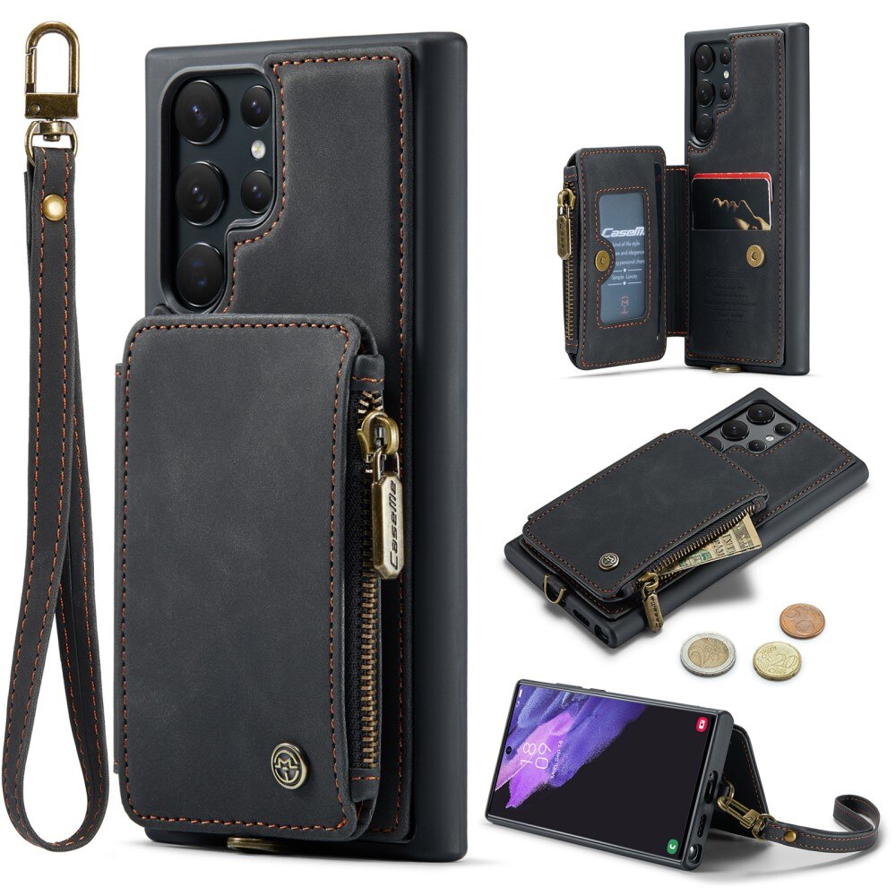 Coque avec plusieurs fentes Samsung Galaxy S23 Ultra, noir