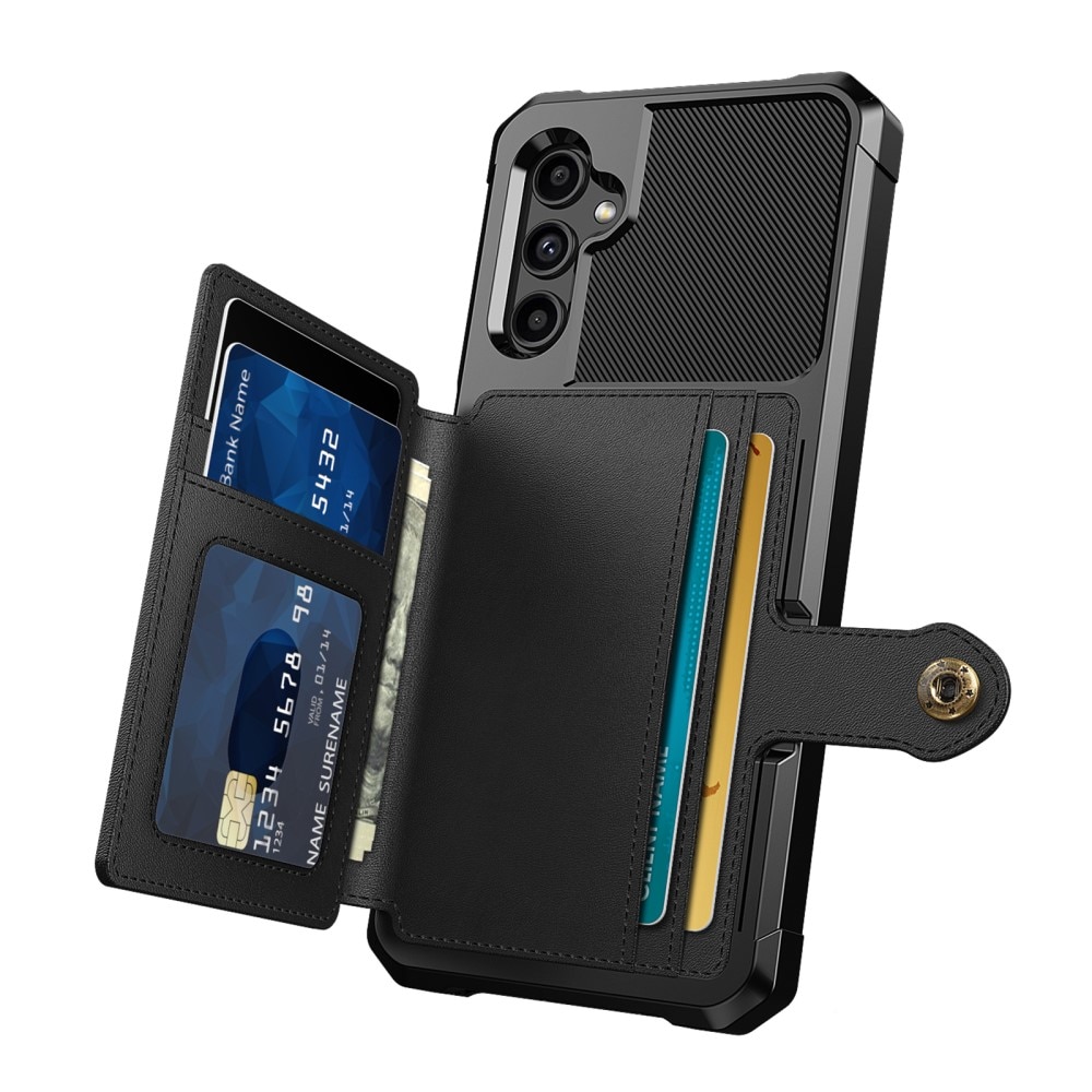 Coque porte-cartes Tough Multi-slot Samsung Galaxy A14, noir