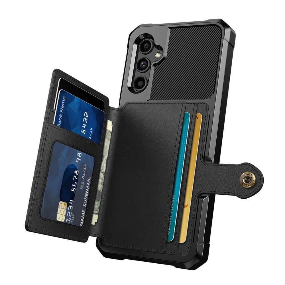 Coque porte-cartes Tough Multi-slot Samsung Galaxy A14, Noir