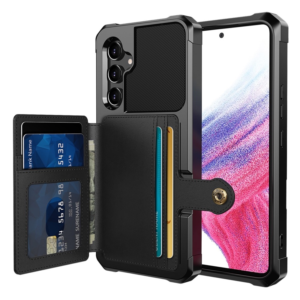 Coque porte-cartes Tough Multi-slot Samsung Galaxy A54, Noir