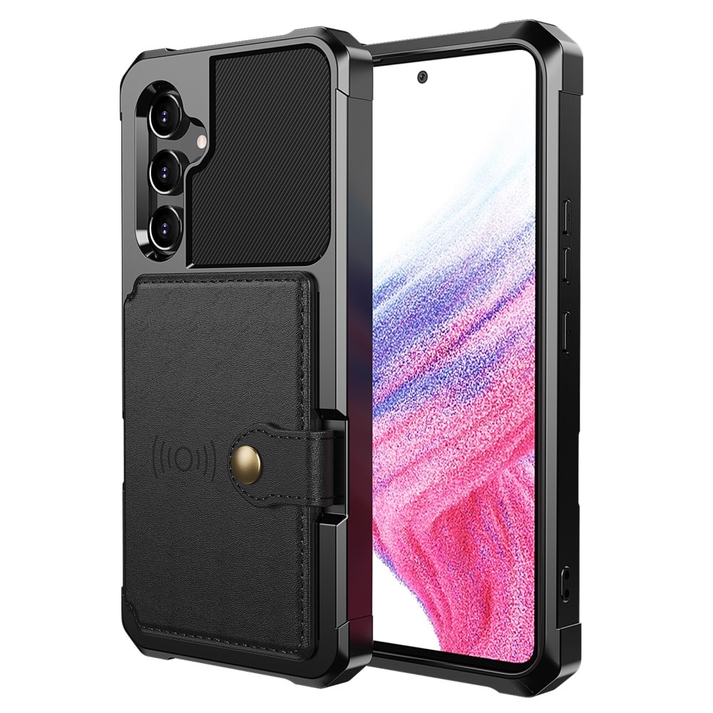 Coque porte-cartes Tough Multi-slot Samsung Galaxy A54, Noir