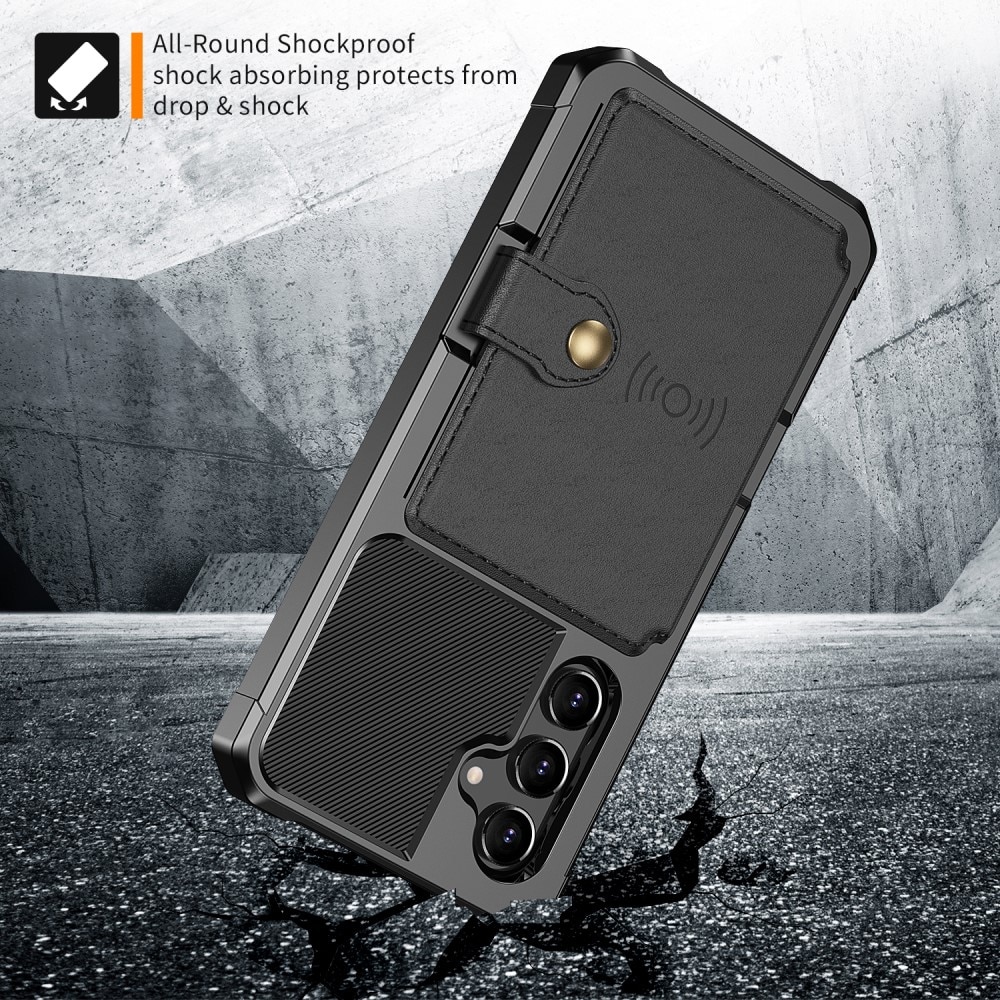 Coque porte-cartes Tough Multi-slot Samsung Galaxy A54, Noir