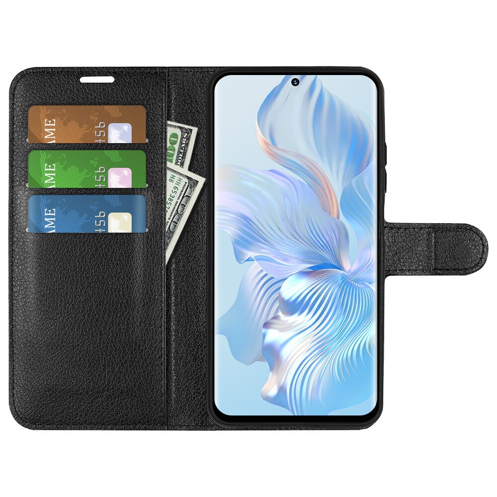 Coque portefeuille  Honor 80, Noir