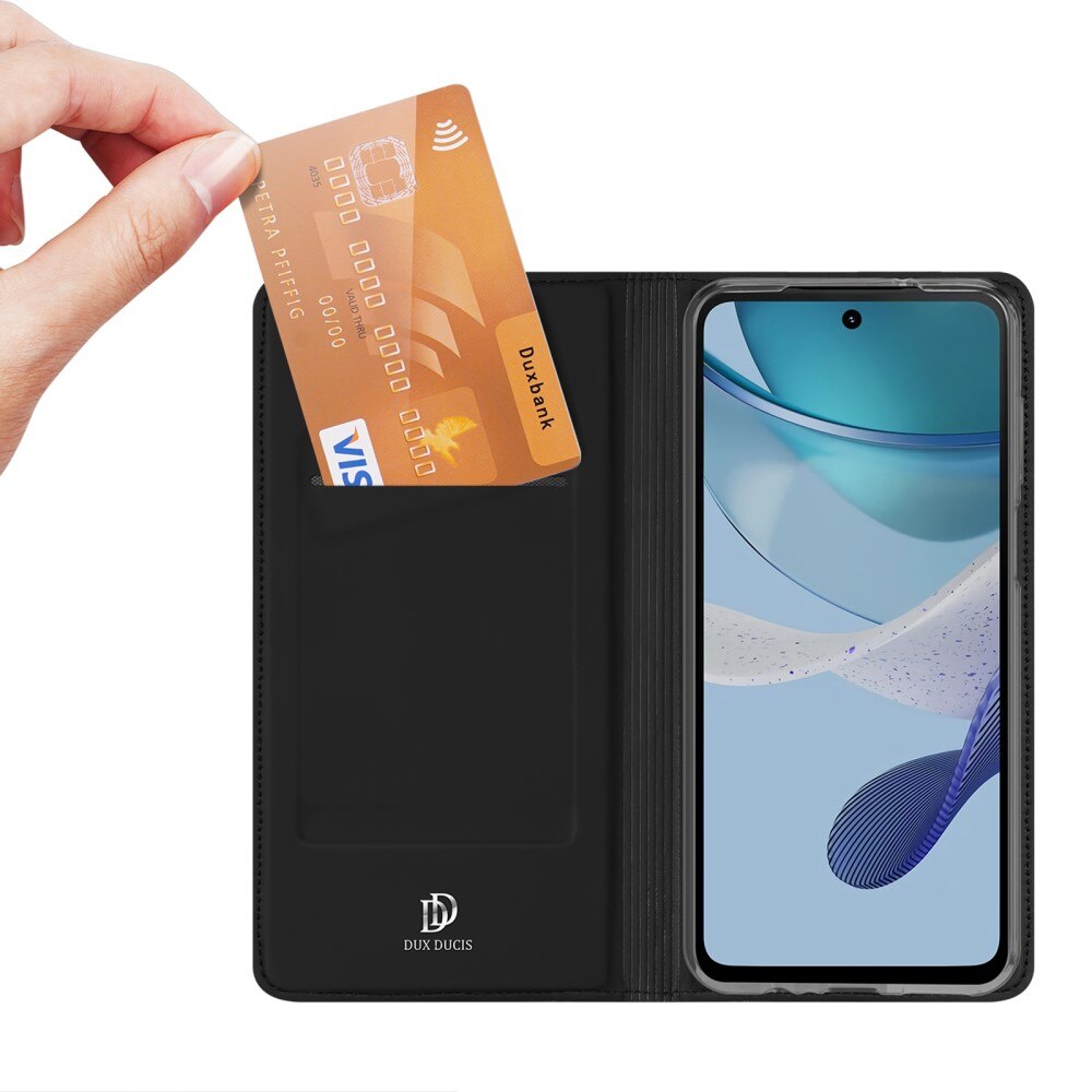 Étui portefeuille Skin Pro Series Motorola Moto G53, Noir