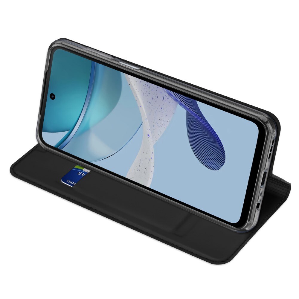 Étui portefeuille Skin Pro Series Motorola Moto G53, Noir
