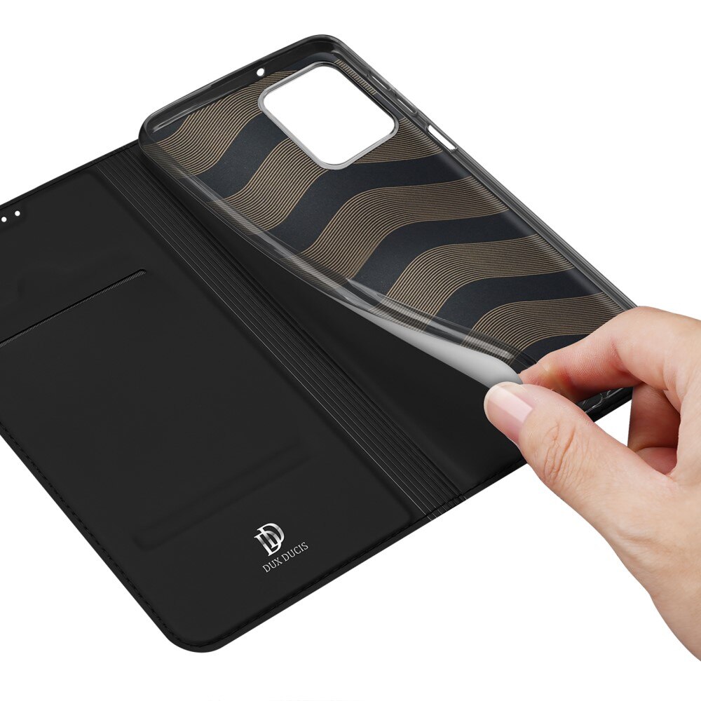 Étui portefeuille Skin Pro Series Motorola Moto G53, Noir